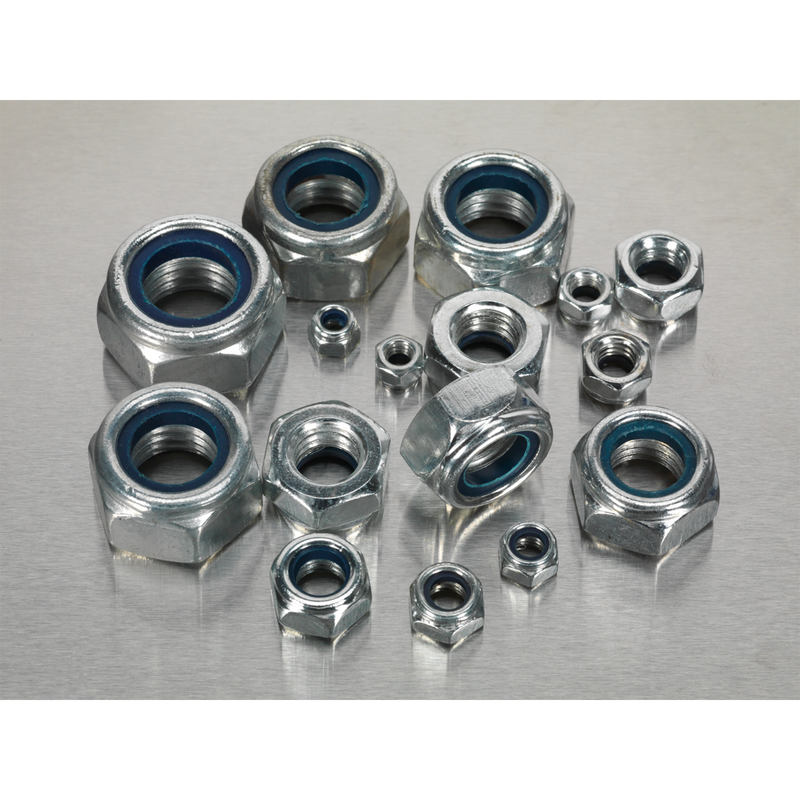 Nylon Lock Nut Assortment 255pc M4-M16 DIN 985 | Pipe Manufacturers Ltd..