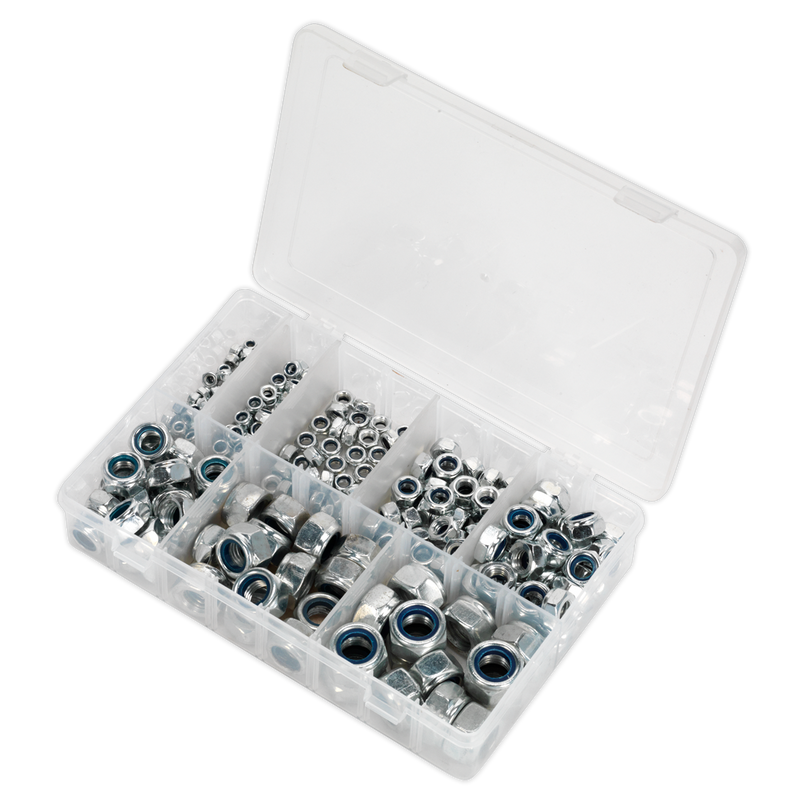 Nylon Lock Nut Assortment 255pc M4-M16 DIN 985 | Pipe Manufacturers Ltd..