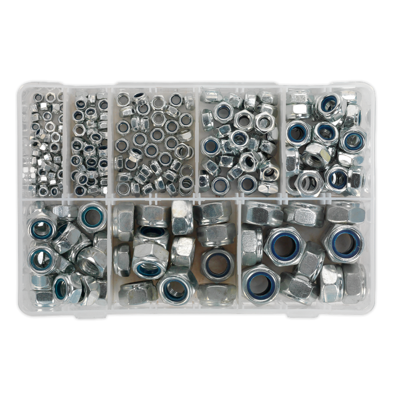 Nylon Lock Nut Assortment 255pc M4-M16 DIN 985 | Pipe Manufacturers Ltd..