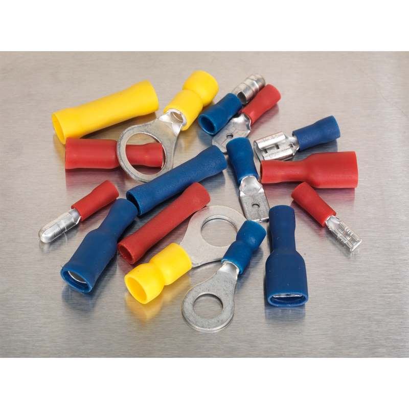 Crimp Terminal Assortment 200pc Blue, Red & Yellow | Pipe Manufacturers Ltd..