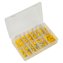 Crimp Terminal Assortment 140pc Yellow | Pipe Manufacturers Ltd..