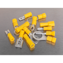 Crimp Terminal Assortment 140pc Yellow | Pipe Manufacturers Ltd..