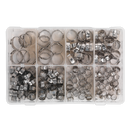 O-Clip Single Ear Assortment 160pc Stainless Steel | Pipe Manufacturers Ltd..