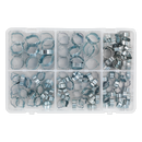 O-Clip Double Ear Assortment 140pc Zinc Plated | Pipe Manufacturers Ltd..