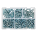 Self Tapping Screw Assortment 510pc Countersunk Pozi Zinc DIN 7982 | Pipe Manufacturers Ltd..