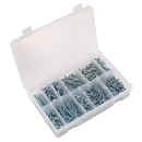 Self Tapping Screw Assortment 600pc Countersunk Pozi Zinc DIN 7982 | Pipe Manufacturers Ltd..