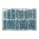 Self Tapping Screw Assortment 600pc Countersunk Pozi Zinc DIN 7982 | Pipe Manufacturers Ltd..