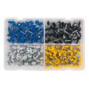 Numberplate Screw Assortment 200pc 4.8mm x 18mm Plastic Enclosed Head | Pipe Manufacturers Ltd..