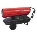 Space Warmer¨ Kerosene/Diesel Heater 340,000Btu/hr with Wheels | Pipe Manufacturers Ltd..