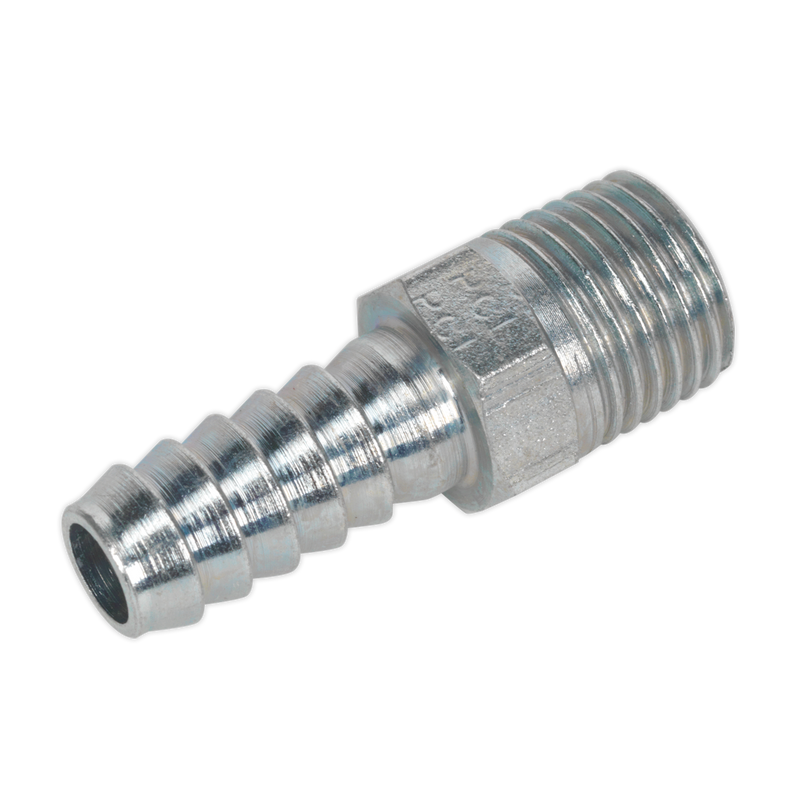 Screwed Tailpiece Male 1/4"BSPT - 5/16" Hose Pack of 5 | Pipe Manufacturers Ltd..