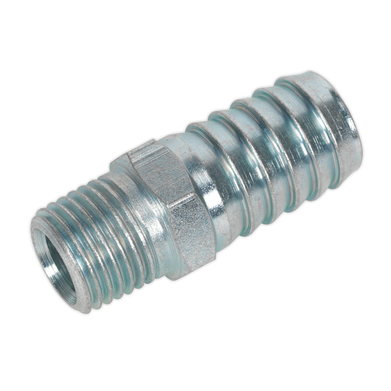 Screwed Tailpiece Male 1/4"BSPT - 1/2" Hose Pack of 5 | Pipe Manufacturers Ltd..