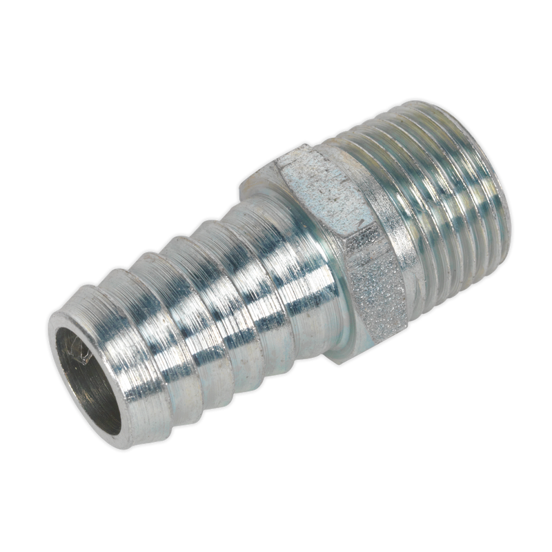 Screwed Tailpiece Male 3/8"BSPT - 1/2" Hose Pack of 5 | Pipe Manufacturers Ltd..