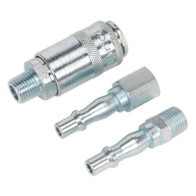 Air Tool Coupling Kit 3pc 1/4"BSP | Pipe Manufacturers Ltd..