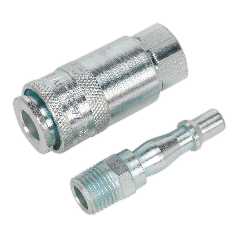 Air Tool Coupling Kit 2pc 1/4"BSP | Pipe Manufacturers Ltd..