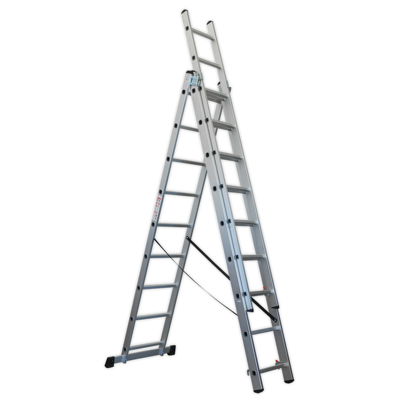 Aluminium Extension Combination Ladder 3x9 EN 131 | Pipe Manufacturers Ltd..