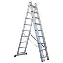 Aluminium Extension Combination Ladder 3x9 EN 131 | Pipe Manufacturers Ltd..