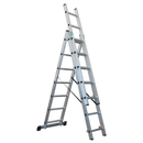 Aluminium Extension Combination Ladder 3x7 EN 131 | Pipe Manufacturers Ltd..
