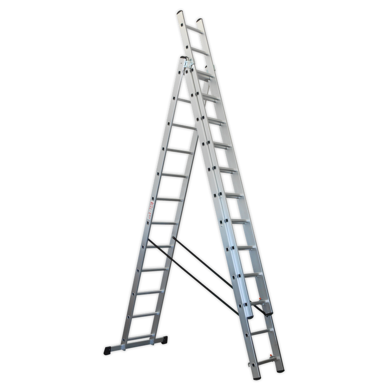 Aluminium Extension Combination Ladder 3x12 EN 131 | Pipe Manufacturers Ltd..