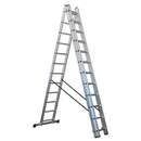 Aluminium Extension Combination Ladder 3x12 EN 131 | Pipe Manufacturers Ltd..