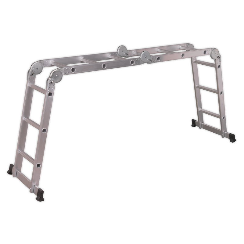 Aluminium Folding Platform Ladder 4-Way EN 131 | Pipe Manufacturers Ltd..
