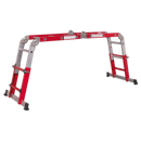 Aluminium Multipurpose Ladder EN 131 Adjustable Height | Pipe Manufacturers Ltd..