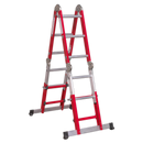Aluminium Multipurpose Ladder EN 131 Adjustable Height | Pipe Manufacturers Ltd..