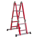 Aluminium Multipurpose Ladder EN 131 Adjustable Height | Pipe Manufacturers Ltd..