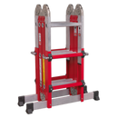 Aluminium Multipurpose Ladder EN 131 Adjustable Height | Pipe Manufacturers Ltd..