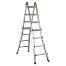 Aluminium Telescopic Ladder 4-Way EN 131 Adjustable Height | Pipe Manufacturers Ltd..
