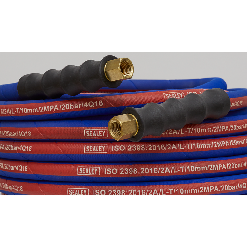 Air Hose 10m x ¯8mm with 1/4"BSP Unions Extra-Heavy-Duty | Pipe Manufacturers Ltd..