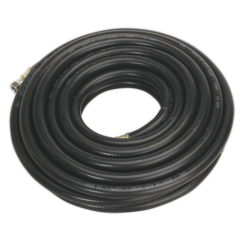 Air Hose 10m x ¯10mm with 1/4"BSP Unions Heavy-Duty | Pipe Manufacturers Ltd..
