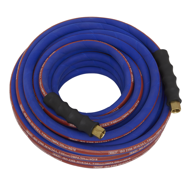 Air Hose 15m x ¯8mm with 1/4"BSP Unions Extra-Heavy-Duty | Pipe Manufacturers Ltd..