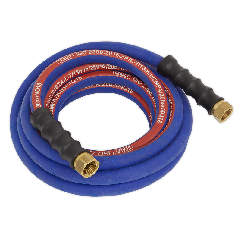 Air Hose 5m x ¯13mm with 1/2"BSP Unions Extra Heavy-Duty | Pipe Manufacturers Ltd..