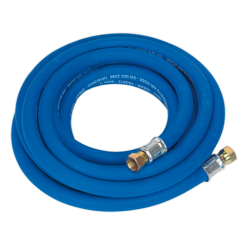 Air Hose 5m x ¯10mm with 1/4"BSP Unions Extra Heavy-Duty | Pipe Manufacturers Ltd..
