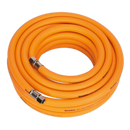 Air Hose 10m x ¯10mm Hybrid High Visibility with 1/4"BSP Unions | Pipe Manufacturers Ltd..