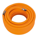 Air Hose 15m x ¯10mm Hybrid High Visibility with 1/4"BSP Unions | Pipe Manufacturers Ltd..