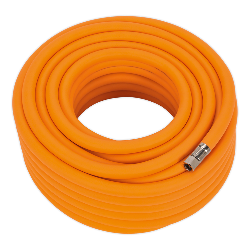 Air Hose 20m x ¯10mm Hybrid High Visibility with 1/4"BSP Unions | Pipe Manufacturers Ltd..