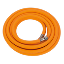 Air Hose 5m x ¯8mm Hybrid High Visibility with 1/4"BSP Unions | Pipe Manufacturers Ltd..