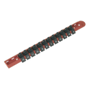 Socket Retaining Rail with 12 Clips 1/4"Sq Drive | Pipe Manufacturers Ltd..