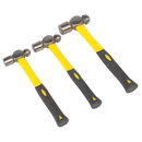 Ball Pein Hammer Set 3pc with Fibreglass Shaft | Pipe Manufacturers Ltd..