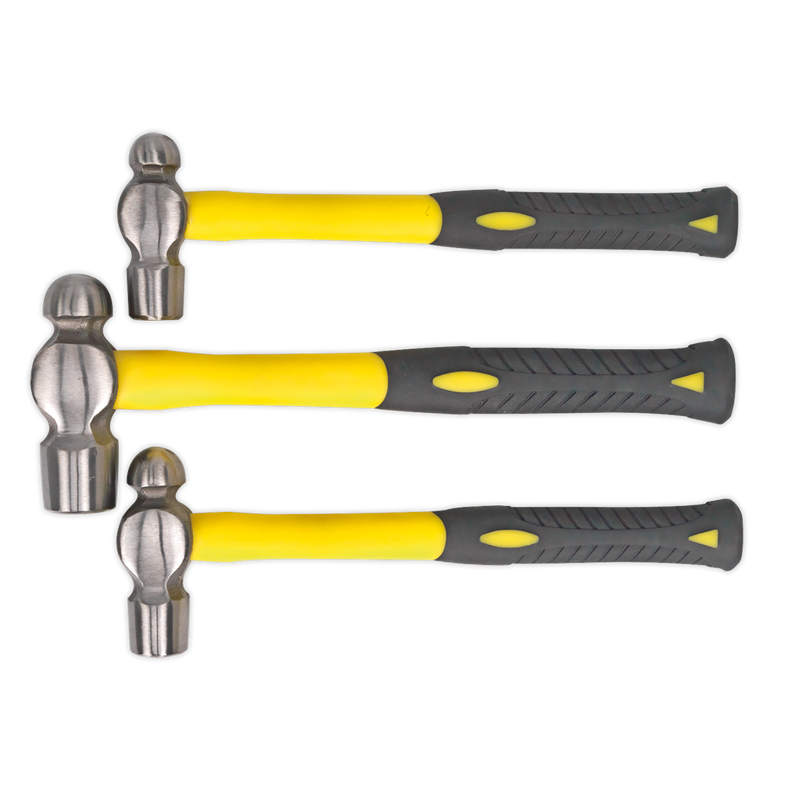 Ball Pein Hammer Set 3pc with Fibreglass Shaft | Pipe Manufacturers Ltd..