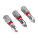 Power Tool Bit Phillips Colour-Coded Pack of 3 | Pipe Manufacturers Ltd..