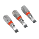 Power Tool Bit Slotted Colour-Coded Pack of 3 | Pipe Manufacturers Ltd..