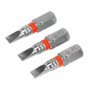 Power Tool Bit Slotted Colour-Coded Pack of 3 | Pipe Manufacturers Ltd..