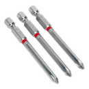 Power Tool Bit Phillips Colour-Coded Pack of 3 | Pipe Manufacturers Ltd..