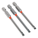 Power Tool Bit Slotted Colour-Coded Pack of 3 | Pipe Manufacturers Ltd..