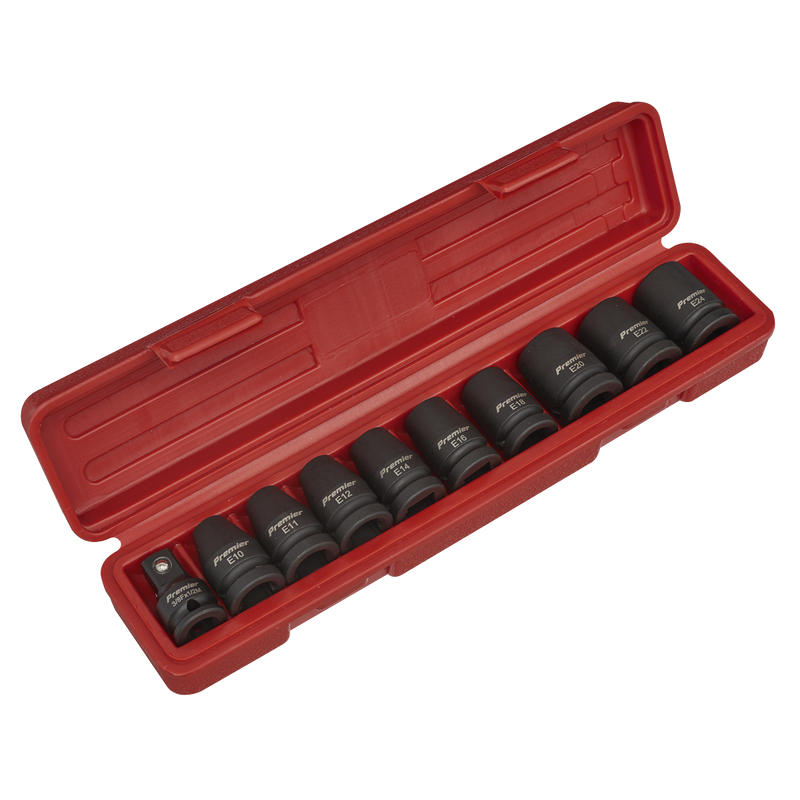 Impact TRX-Star* Female Socket Set 10pc 1/2"Sq Drive | Pipe Manufacturers Ltd..