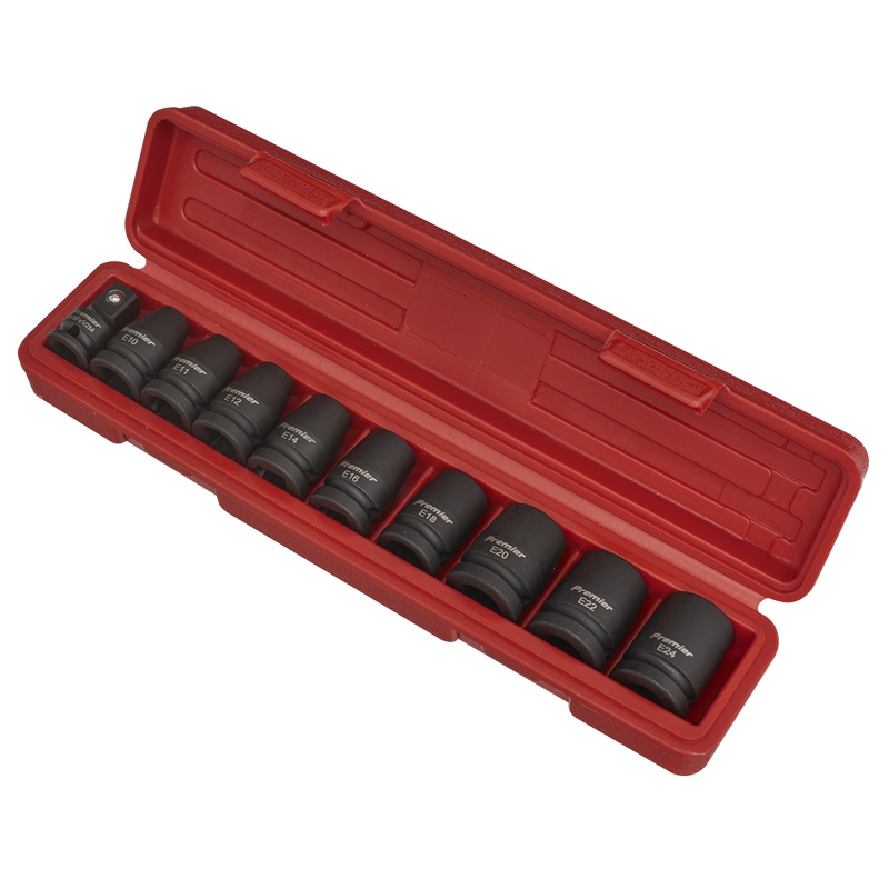 Impact TRX-Star* Female Socket Set 10pc 1/2"Sq Drive | Pipe Manufacturers Ltd..