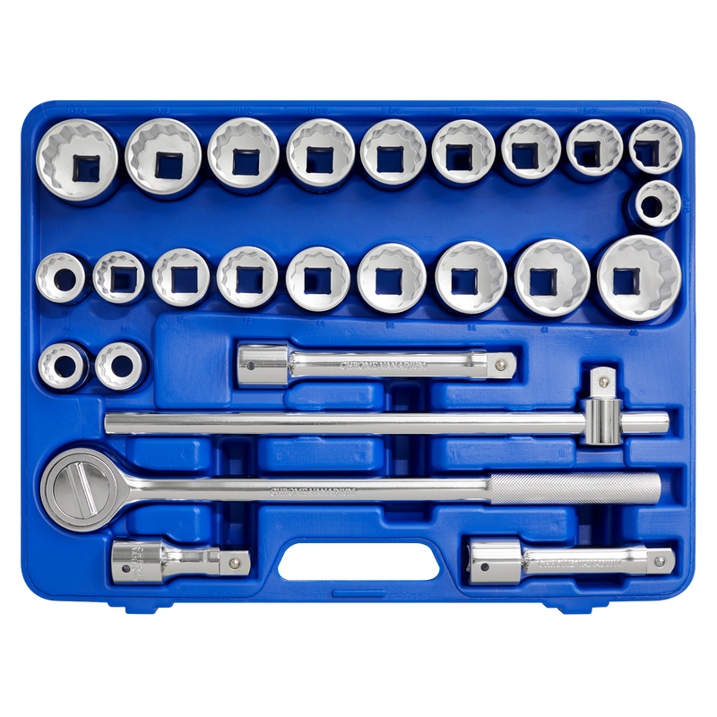 Socket Set 26pc 3/4"Sq Drive 12pt WallDrive¨ - DuoMetric¨ | Pipe Manufacturers Ltd..