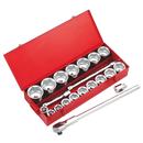 Socket Set 22pc 1"Sq Drive 6pt WallDrive¨ Metric | Pipe Manufacturers Ltd..